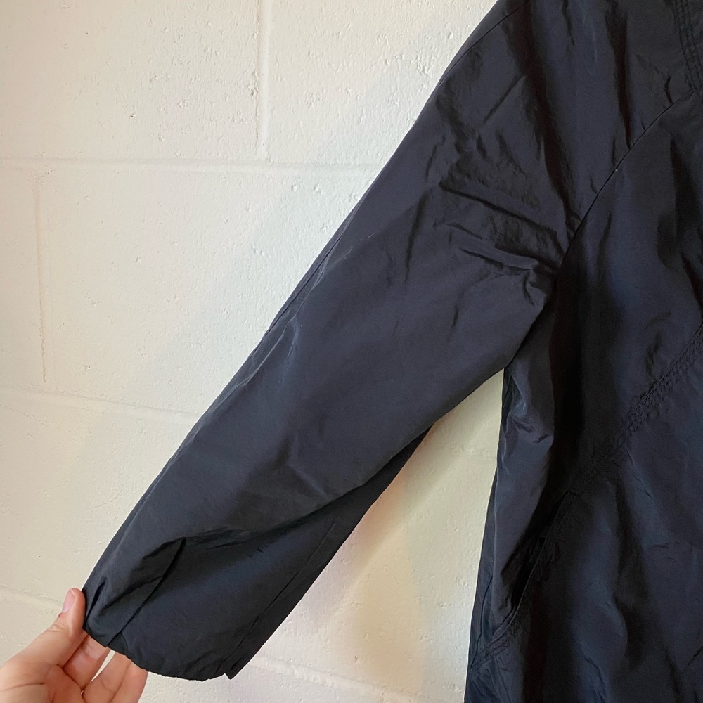 H&M Zip Up Black Windbreaker Style Women’s Lightweight Jacket - Picture 6 of 11